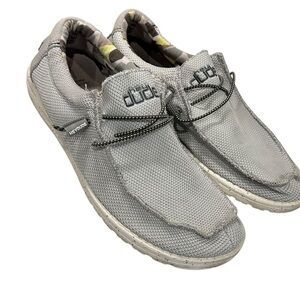 Men’s HEY DUDE Wally Sox Fog Slip On Shoes Size 10